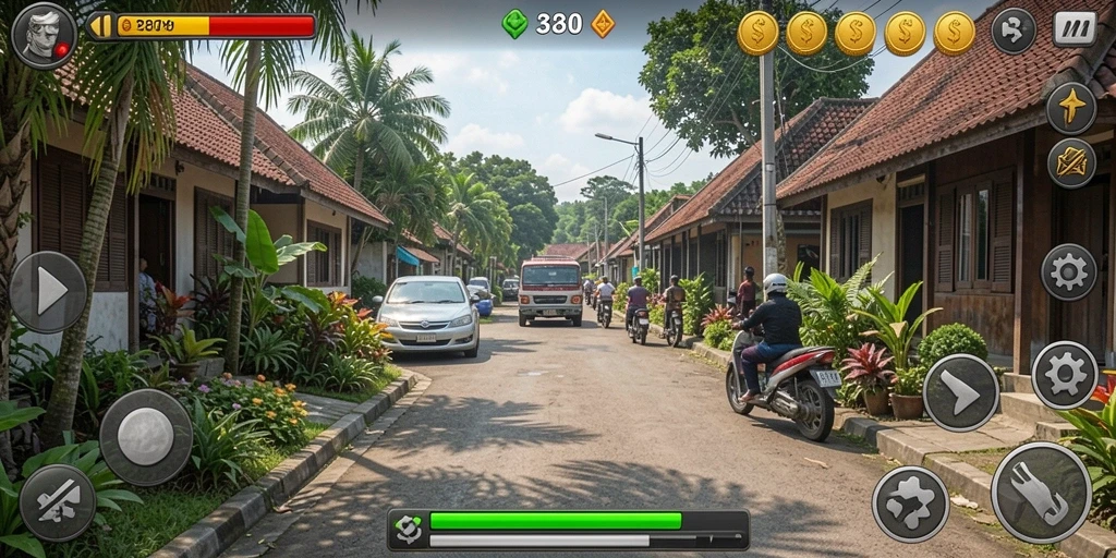 Grafis yang menawan dan berbagai level yang menantang.