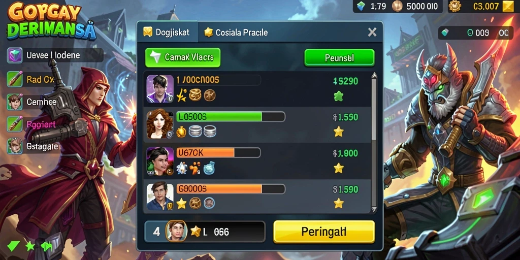 Level menantang yang membuat adrenalin terpompa.