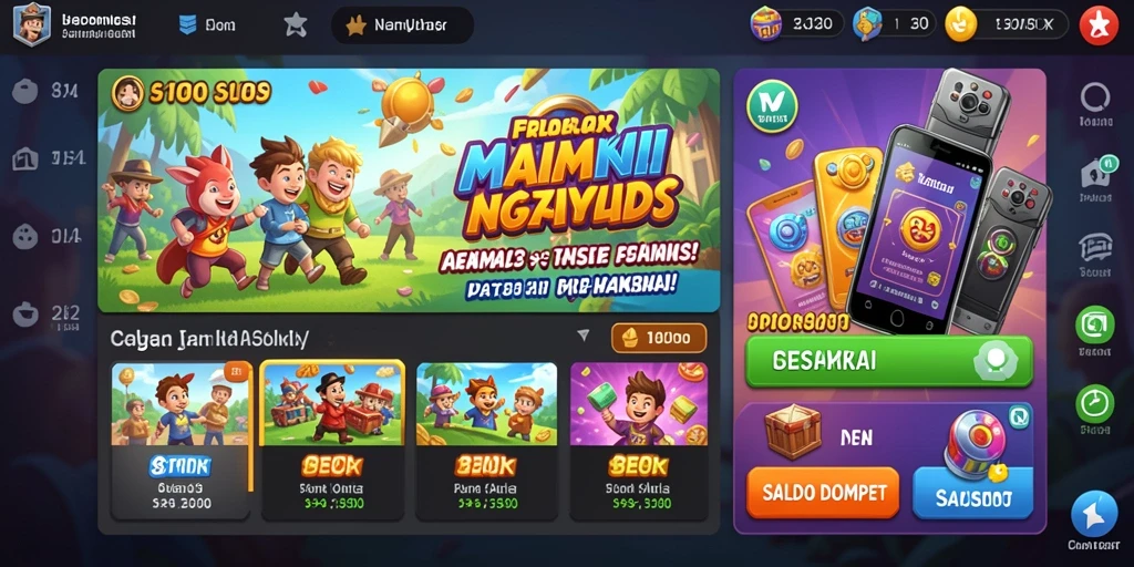 Desain grafis yang colorful dan menarik.